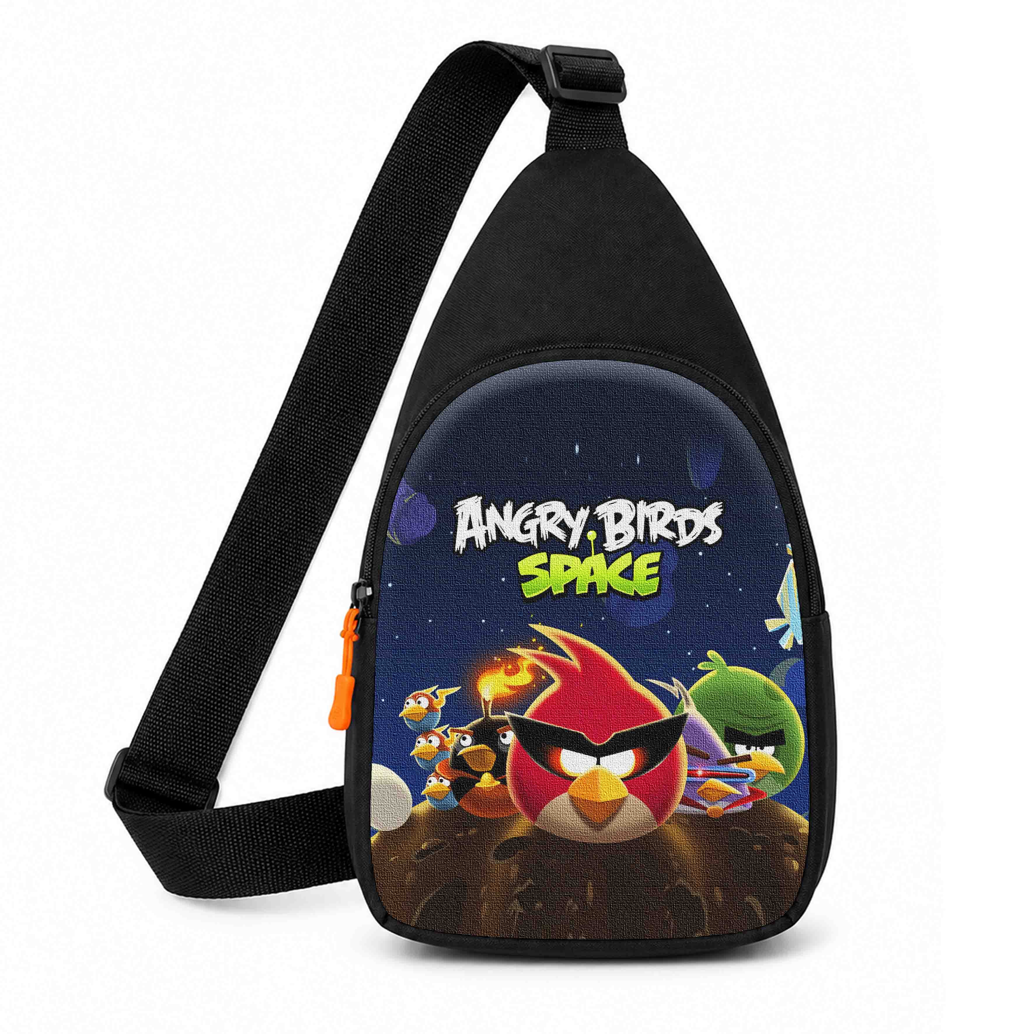 Дитяча сумка-слінг Angry Birds через плечо, чорна, 29x17x5 см