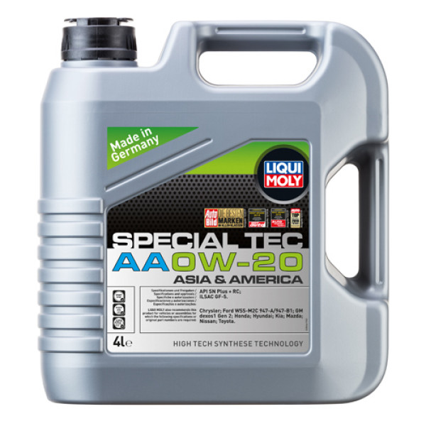 Синтетическое моторное масло Liqui Moly Special Tec AA 0W-20 4 л