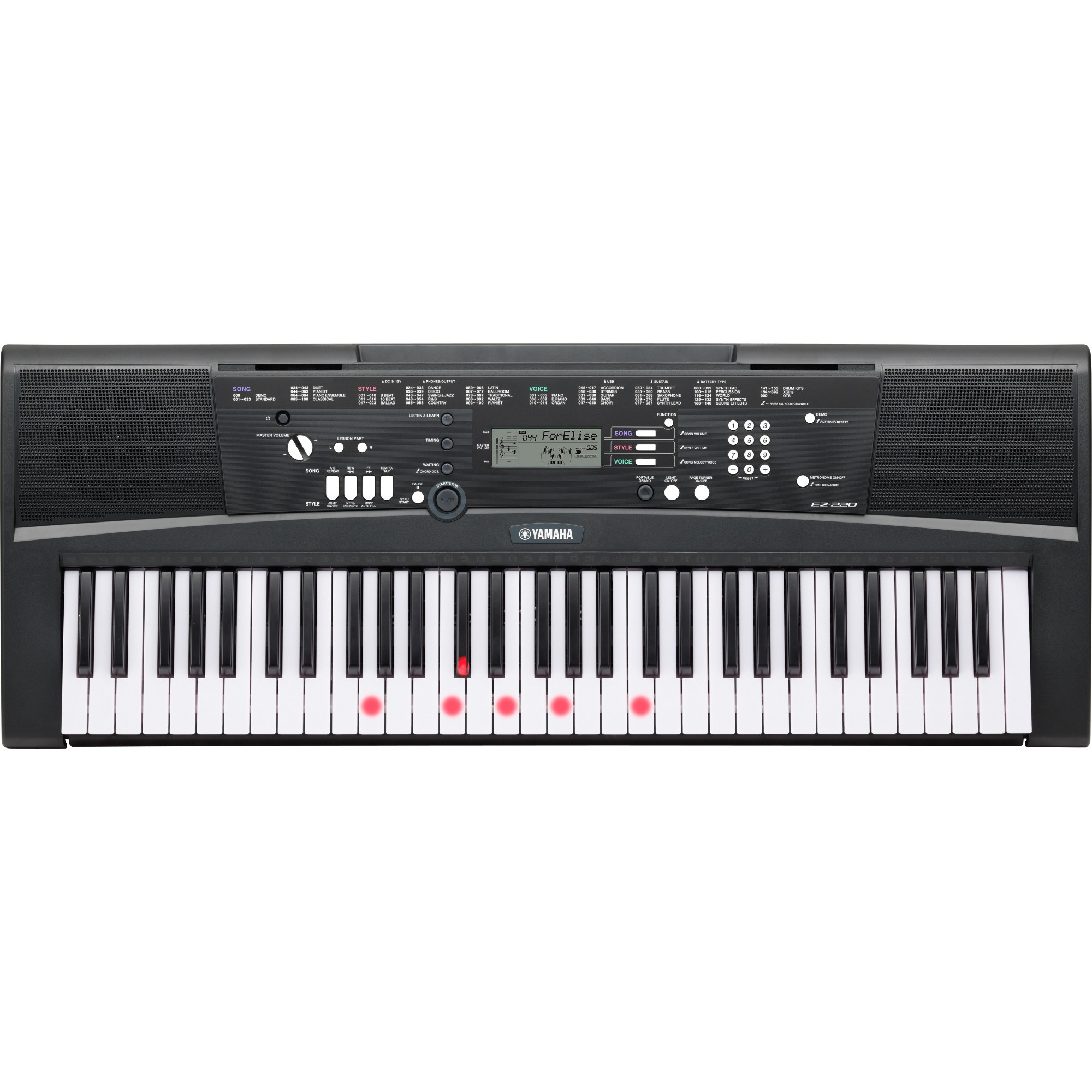 Синтезатор Yamaha EZ-220 Black (PL00656)