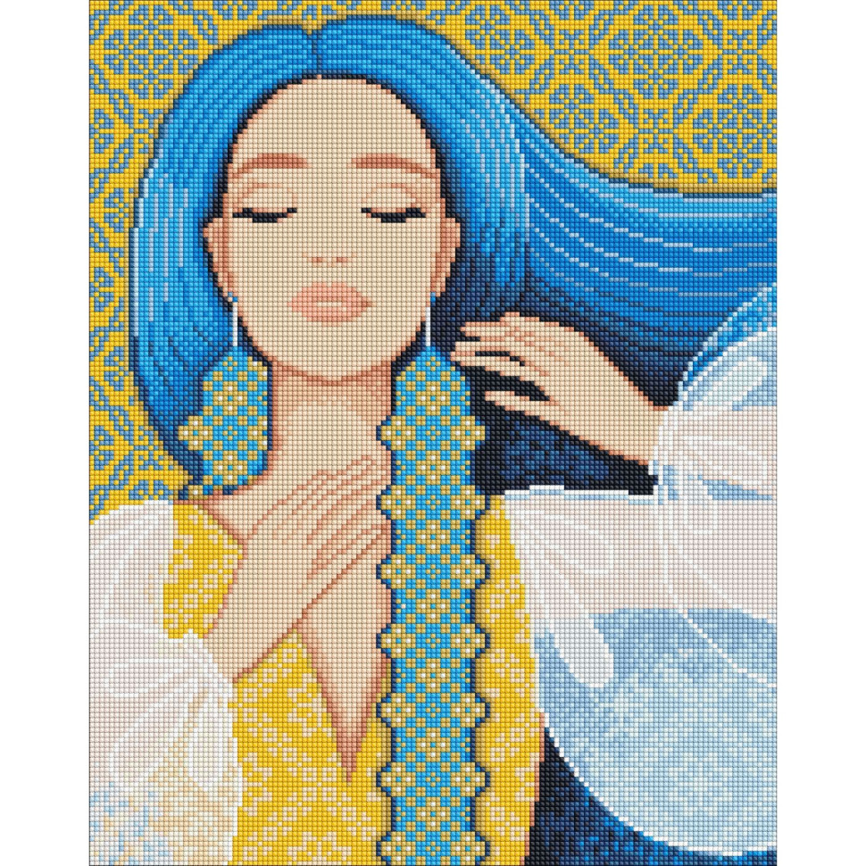 Алмазная мозаика "Изысканная украинка" ©mosyakart Идейка AMO7660 40х50 см