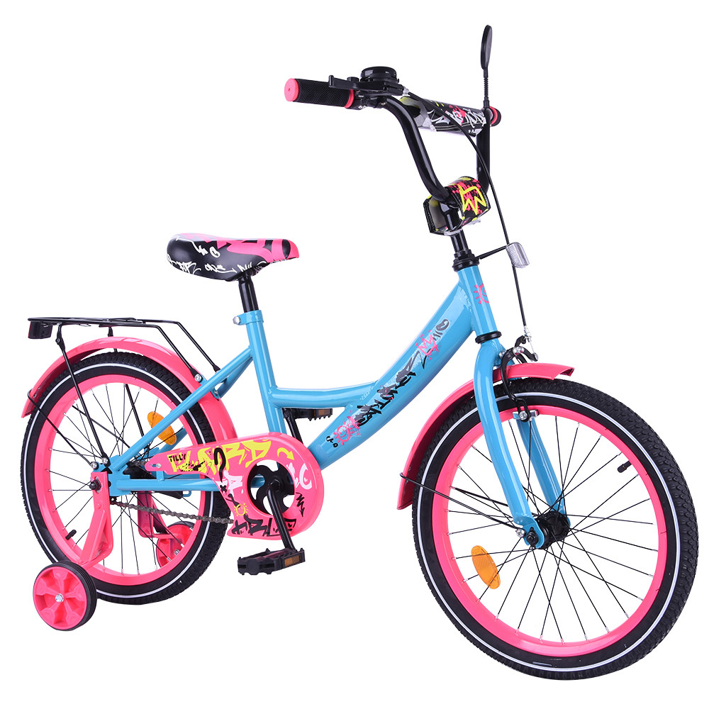 Дитячий 2-х колісний велосипед TILLY EXPLORER 18 T-218113 blue_pink