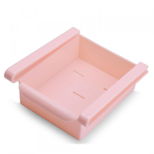 Підвісний органайзер HLV на полицю для холодильника шафи N01249 Pink (111369)