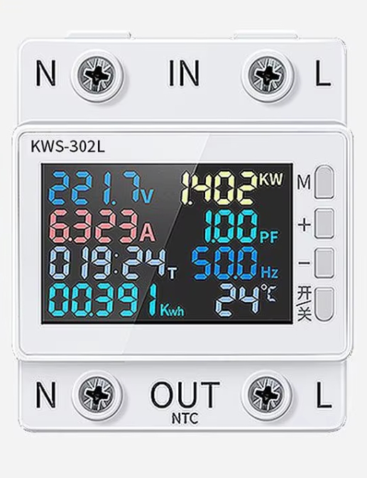 Счетчик электроэнергии однофазный Occkic KWS-302 WiFi 170-300 Вт Белый hub_f3fuvv