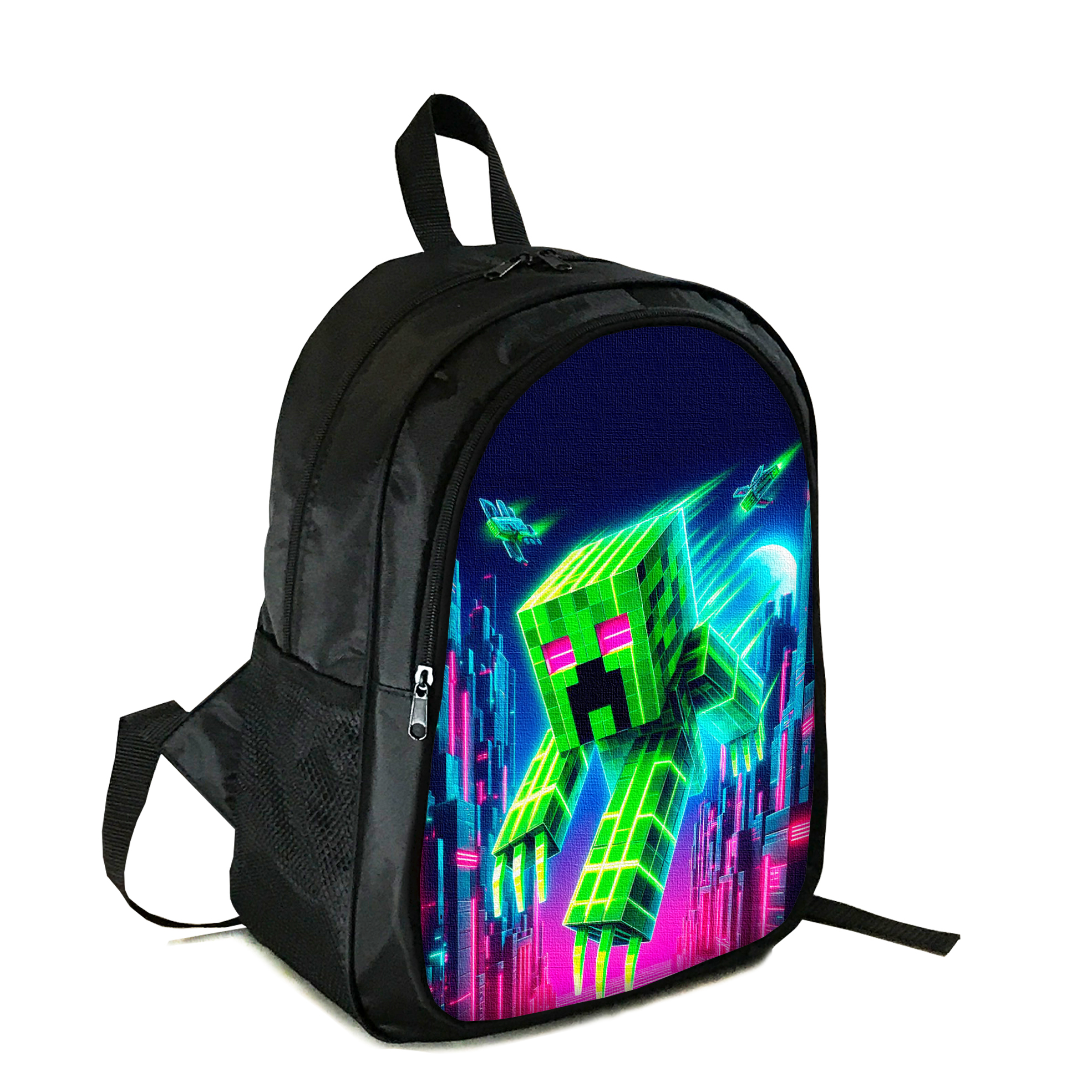 Дитячий рюкзак Minecraft Крипер 20 л, різнокольоровий, тканина оксфорд, 38×28×17 см