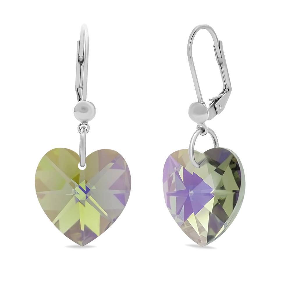 Сережки KOBI Heart зі Swarovski 14 мм (7440-0954-26)