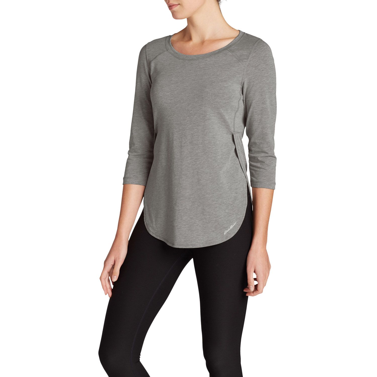 Туніка Eddie Bauer Women EscapeLite Top HTR XXL Сіра (0378HGY-XXL)