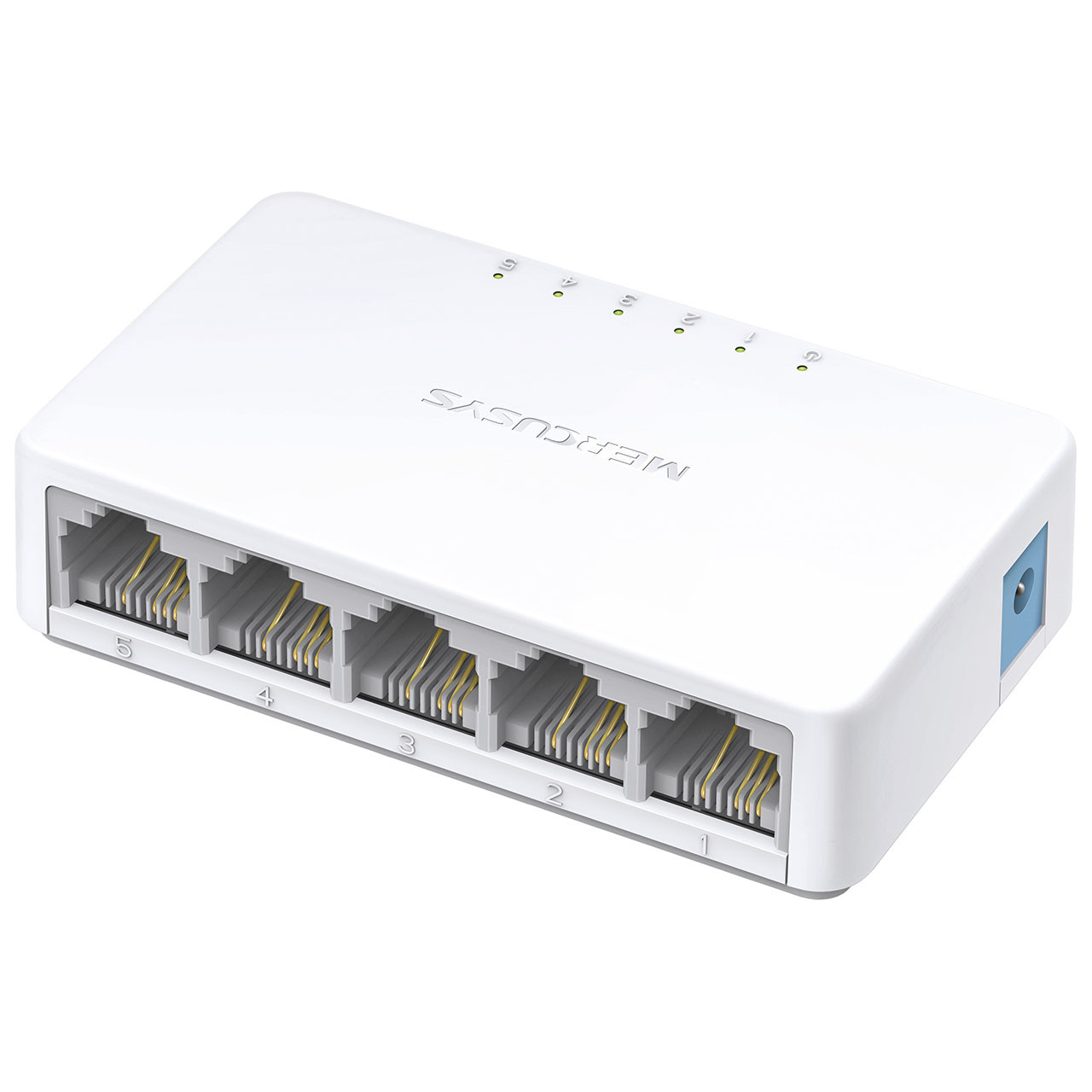 Комутатор мережевий Mercusys MS105 5х10/100 Мбіт настільний 5 портів RG-45 (3346-9040)