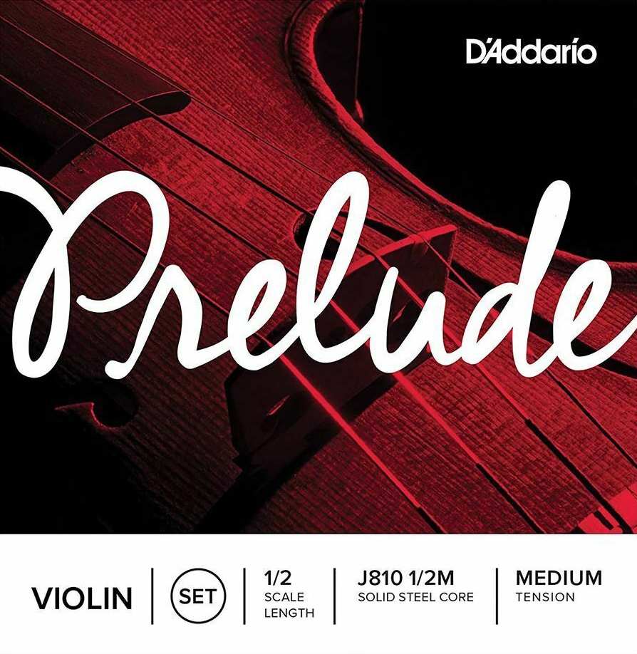 Струны для скрипки D'Addario J810 1/2M Prelude Violin Strings Medium Tension