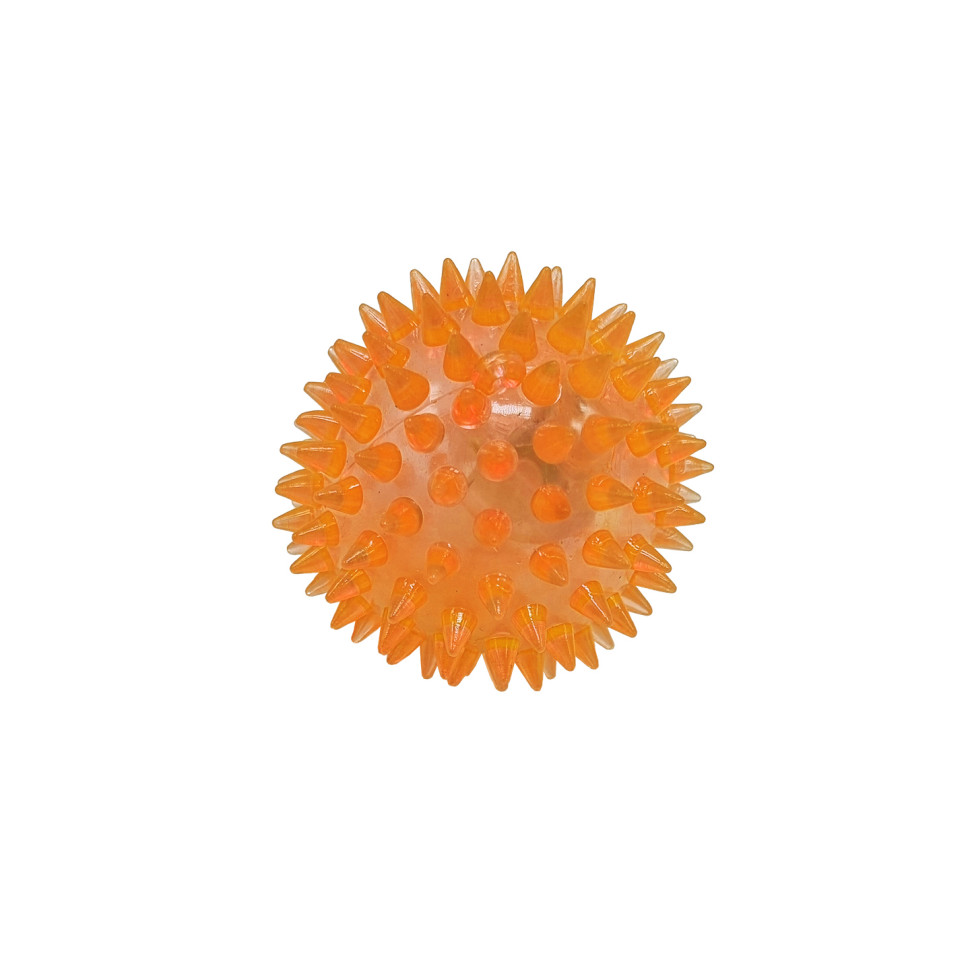 Мяч массажный Bambi MS 1137-1 с пищалкой Оранжевый