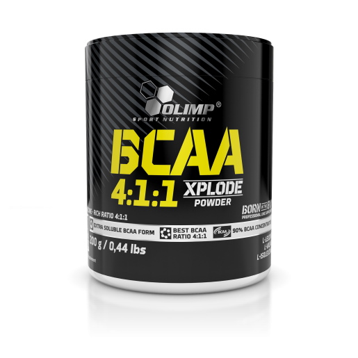 Аминокислота BCAA для спорта Olimp Nutrition BCAA 4:1:1 Xplode Powder 200 g /40 servings/ Fruit Punch