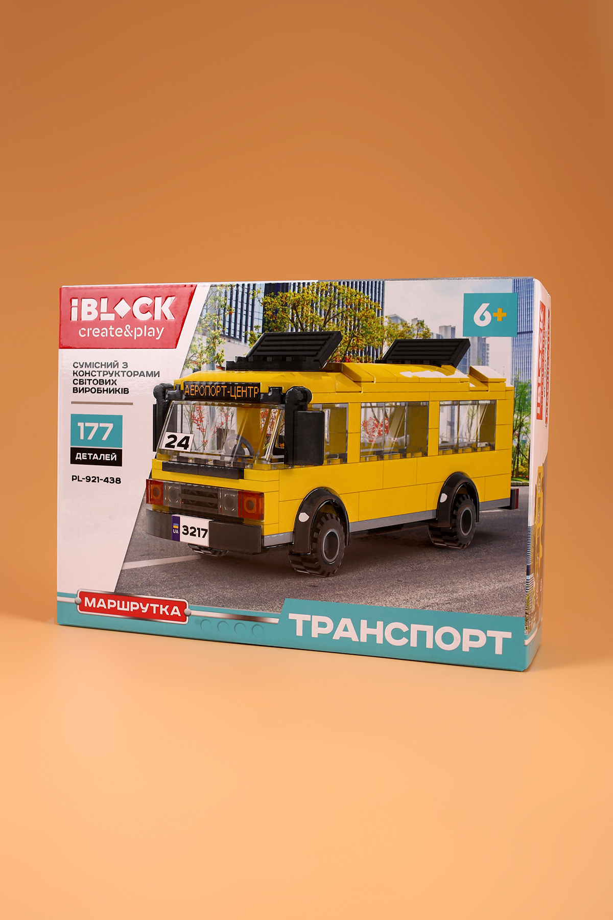 Конструктор Маршрутне таксі IBLOCK PL-921-438 Різнокольоровий (2000989445845)