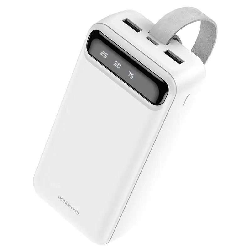 УМБ повербанк 30000mAh Power Bank BOROFONE BJ14B White + фонарь