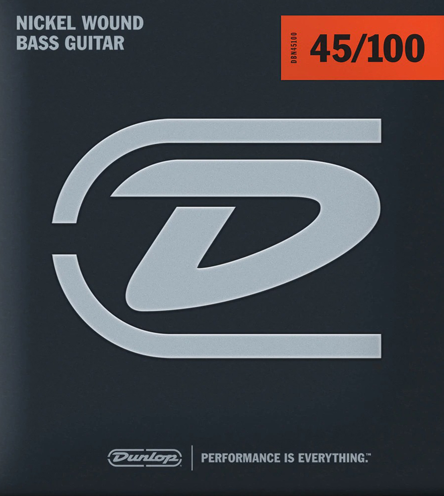 Струни для бас-гітари Dunlop DBN45100 Nickel Plated Steel Bass Strings 45/100