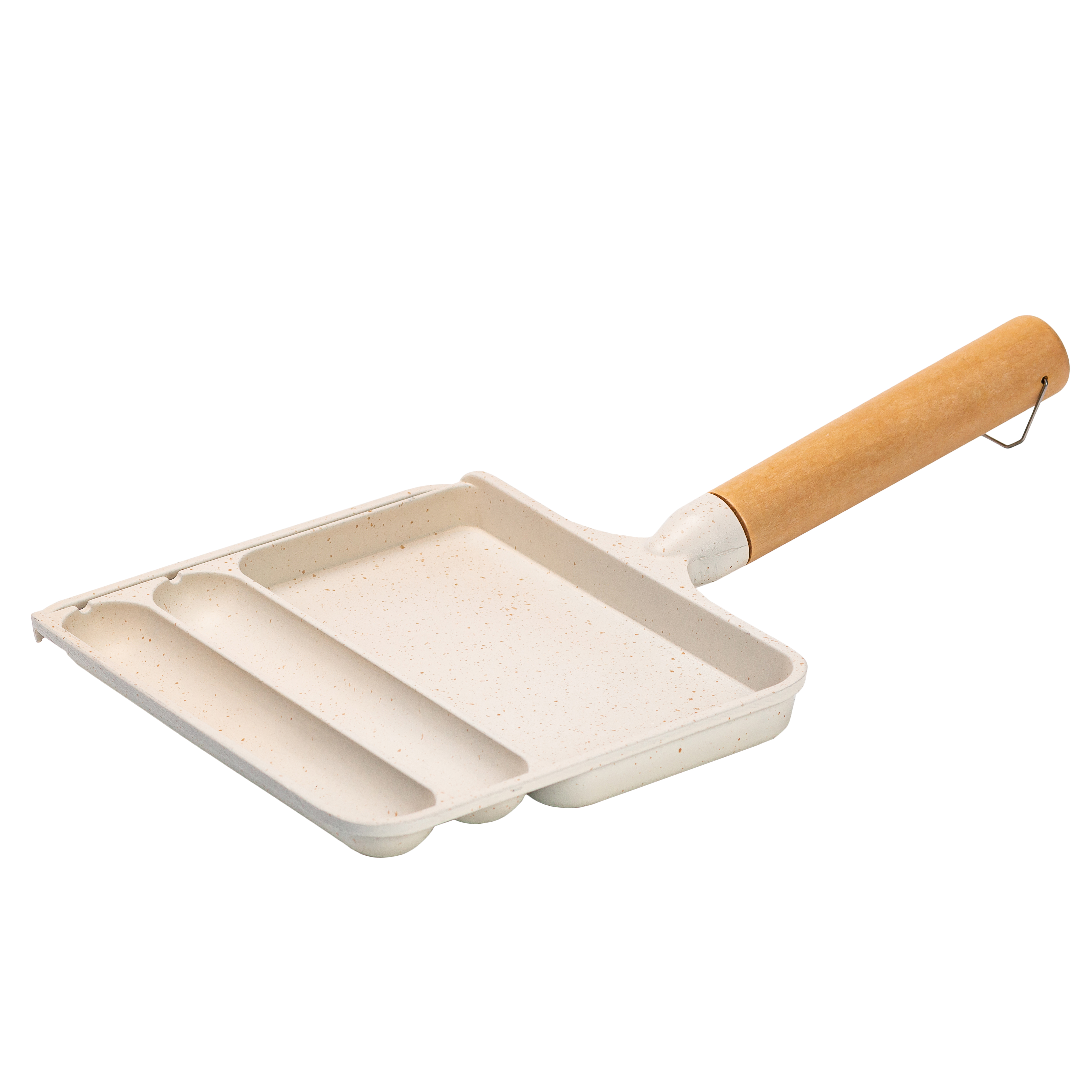 Сковорода для сніданку з антипригарним покриттям Breakfast 21x18.5x2 см Бежевий (HP39572W)
