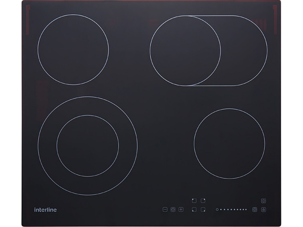 Варильна поверхня електрична Interline VCE 602 BA/2 Black (F00125160)