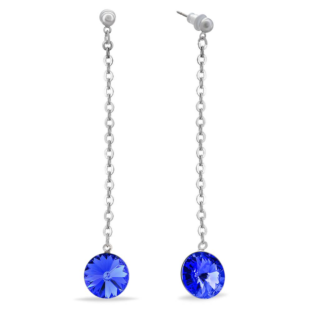 Сережки KOBI Rivoli Kolo na retizek 10 мм зі Swarovski (7740-1072-06-32)