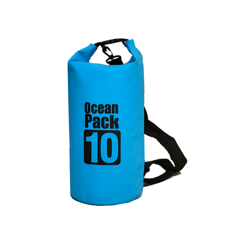 Водонепроницаемый рюкзак/гермомешок с шлейкой на плечо Ocean Pack 10 л Blue (553582132)