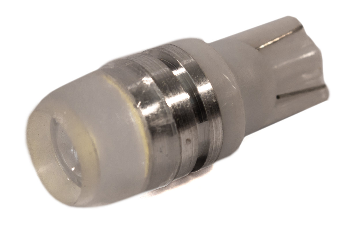 Світлодіодна лампа AllLight T10 1 діод LAS W2, 1x9, 5d 12V 1W з лінзою