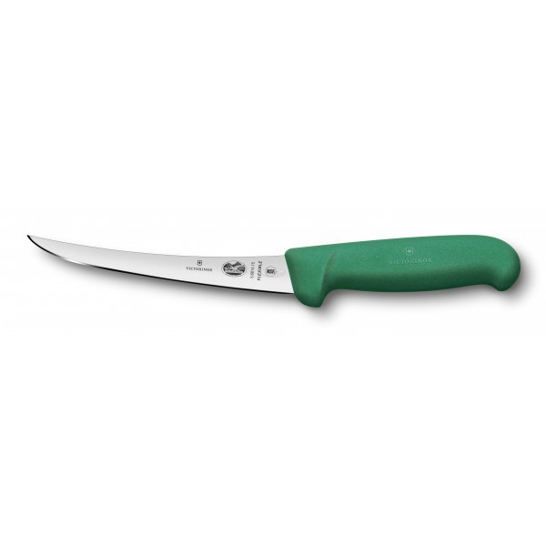 Кухонний ніж обвалочний Victorinox Fibrox Boning 15 см Зелений (5.6614.15)