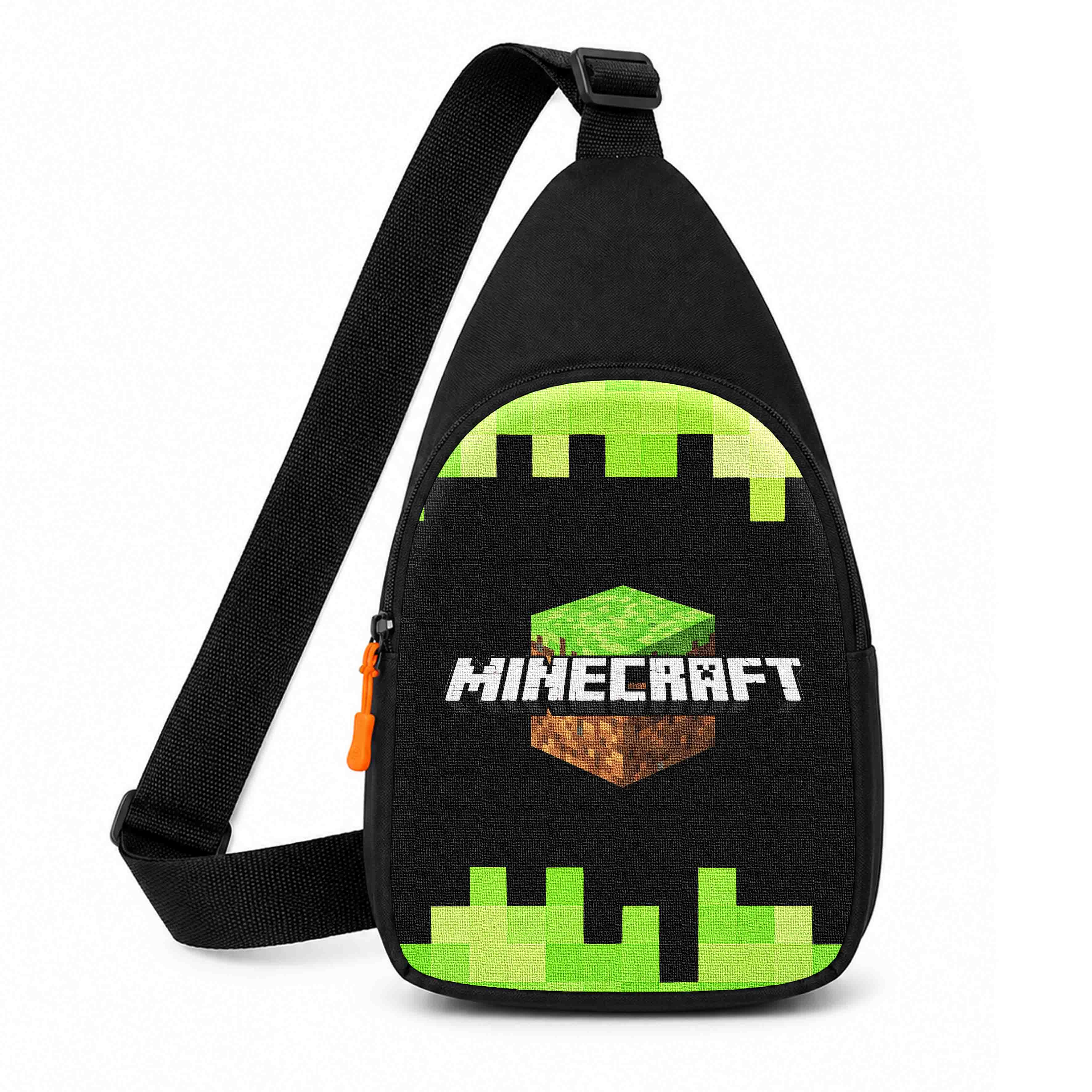 Дитяча сумка через плече Minecraft Кріпер, чорна, 29х17х5 см