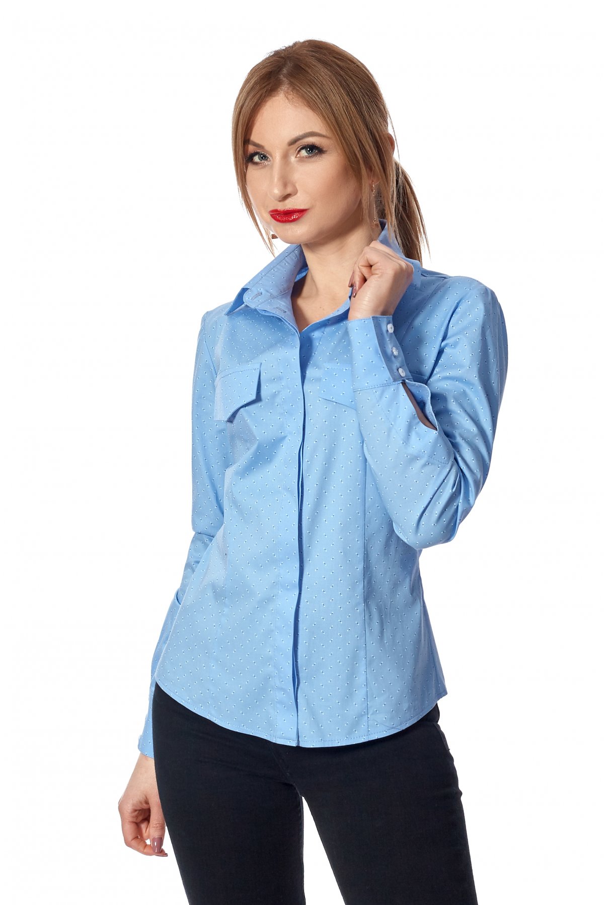 Сорочка SL-FASHION 48 Блакитний (SLF-444.01-4)