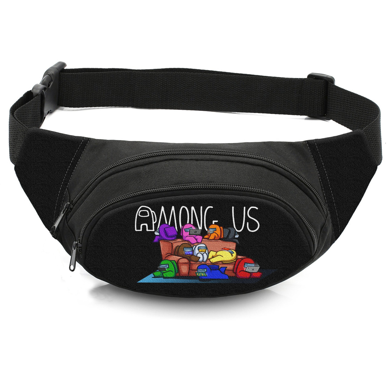 Дитяча бананка Among Us, чорна, 32x8x13 см — арт. 2898518865