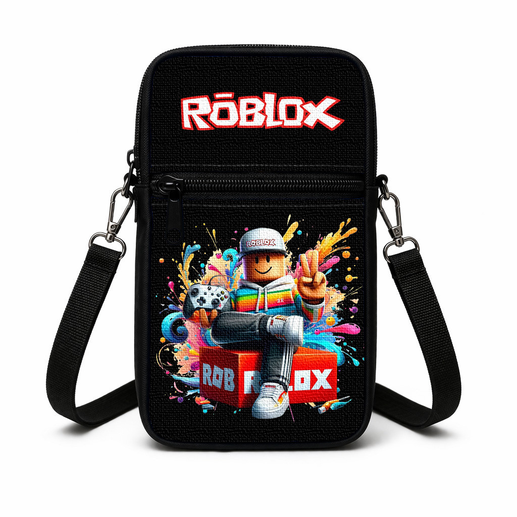 Дитяча сумка через плече з принтом Roblox, 19×10×5 см, поліестер — арт. 3017640908