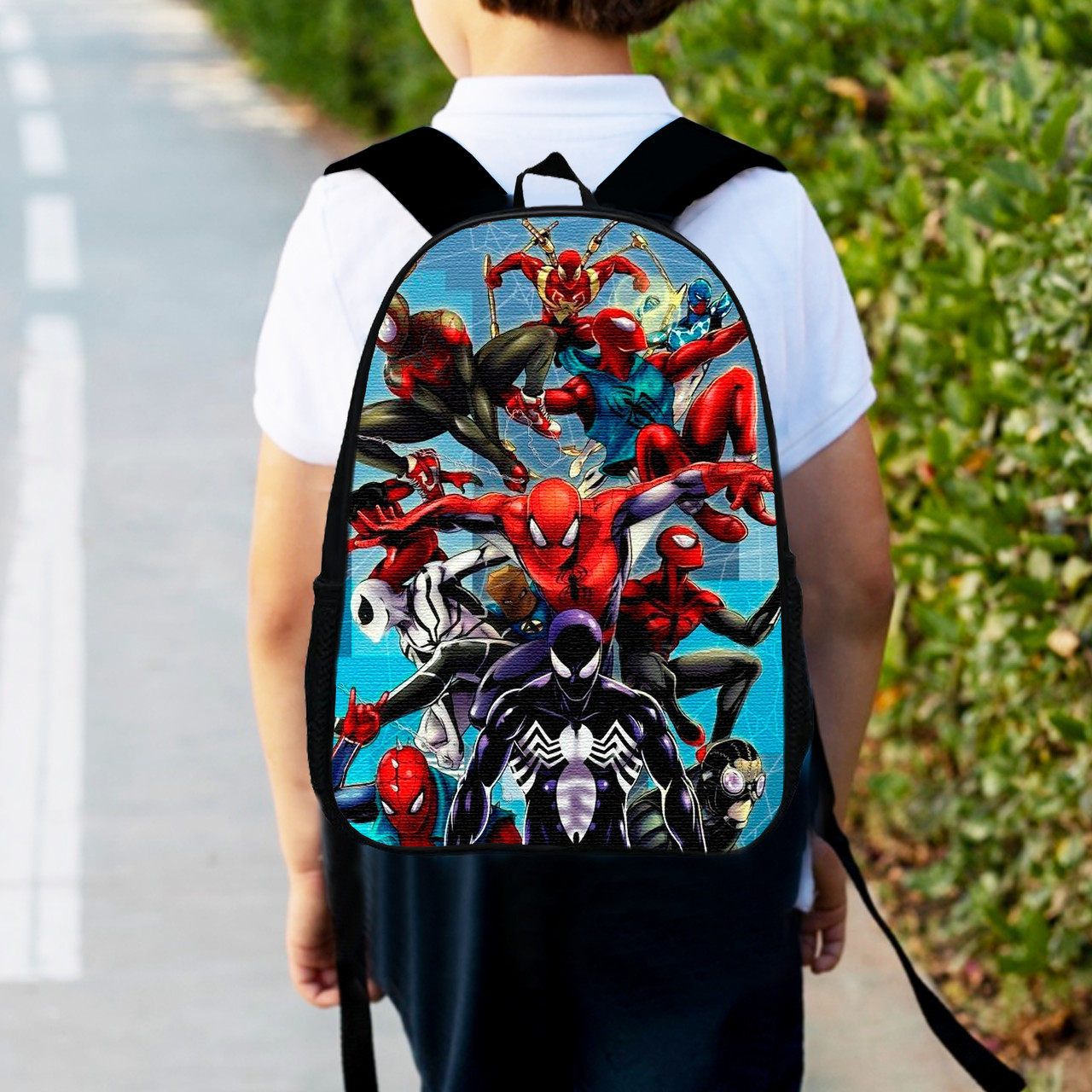 Дитячий рюкзак Spiderman 34х27х13 см, водостійкий, різнокольоровий
