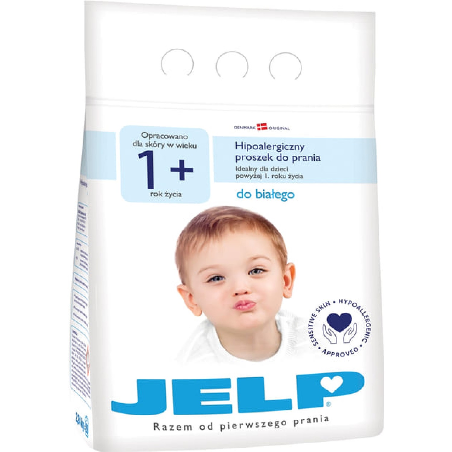 Детский гипоаллергенный стиральный порошок для белого JELP 1+ 2,24 кг Белый (137455)