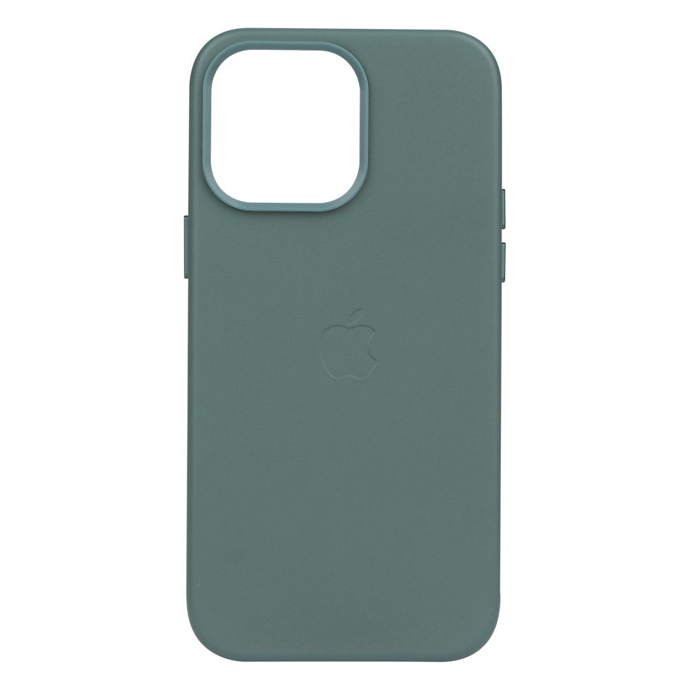 Чохол Leather Case для Apple iPhone 14 Pro Max Pine needle green