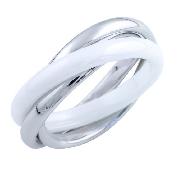 Серебряное кольцо SilverBreeze с керамикой (1734438) 16 размер