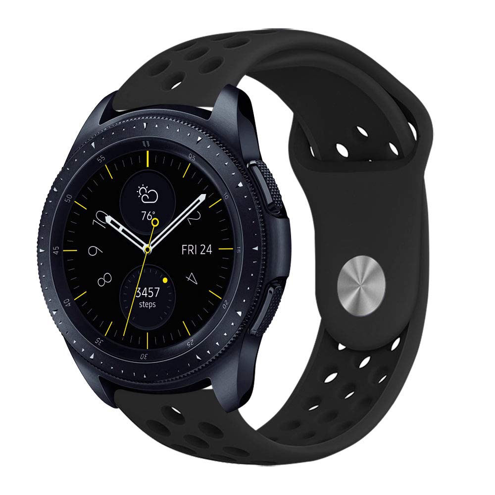 Ремінець BeWatch sport-style для Samsung Galaxy Watch 42 мм Чорний (1010101.2)