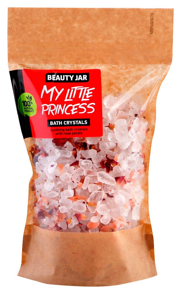 Успокаивающие кристаллы для ванны с лепестками роз My little princess Beauty Jar 600 г