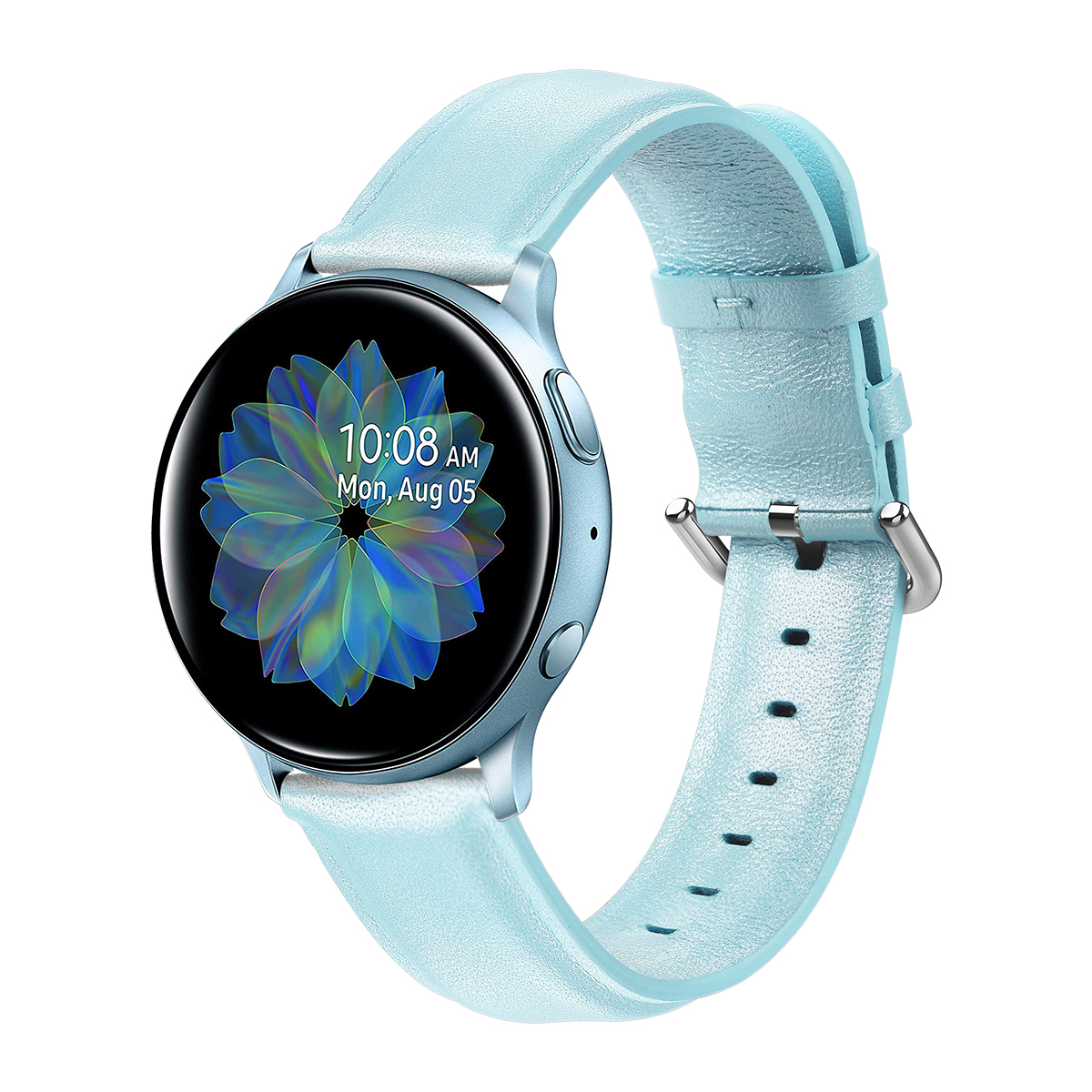 Ремінець BeWatch шкіряний 20мм Samsung Active| Active 2 | Galaxy watch 42mm М'ятний L (1220197.L)
