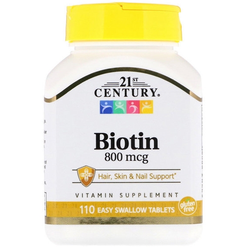 Биотин 21st Century Biotin, High Potency 800 mcg 110 Tabs