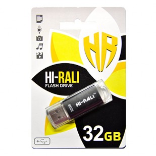 Флеш-накопичувач USB 32GB Hi-Rali Rocket Series Black (HI-32GBVCBK)