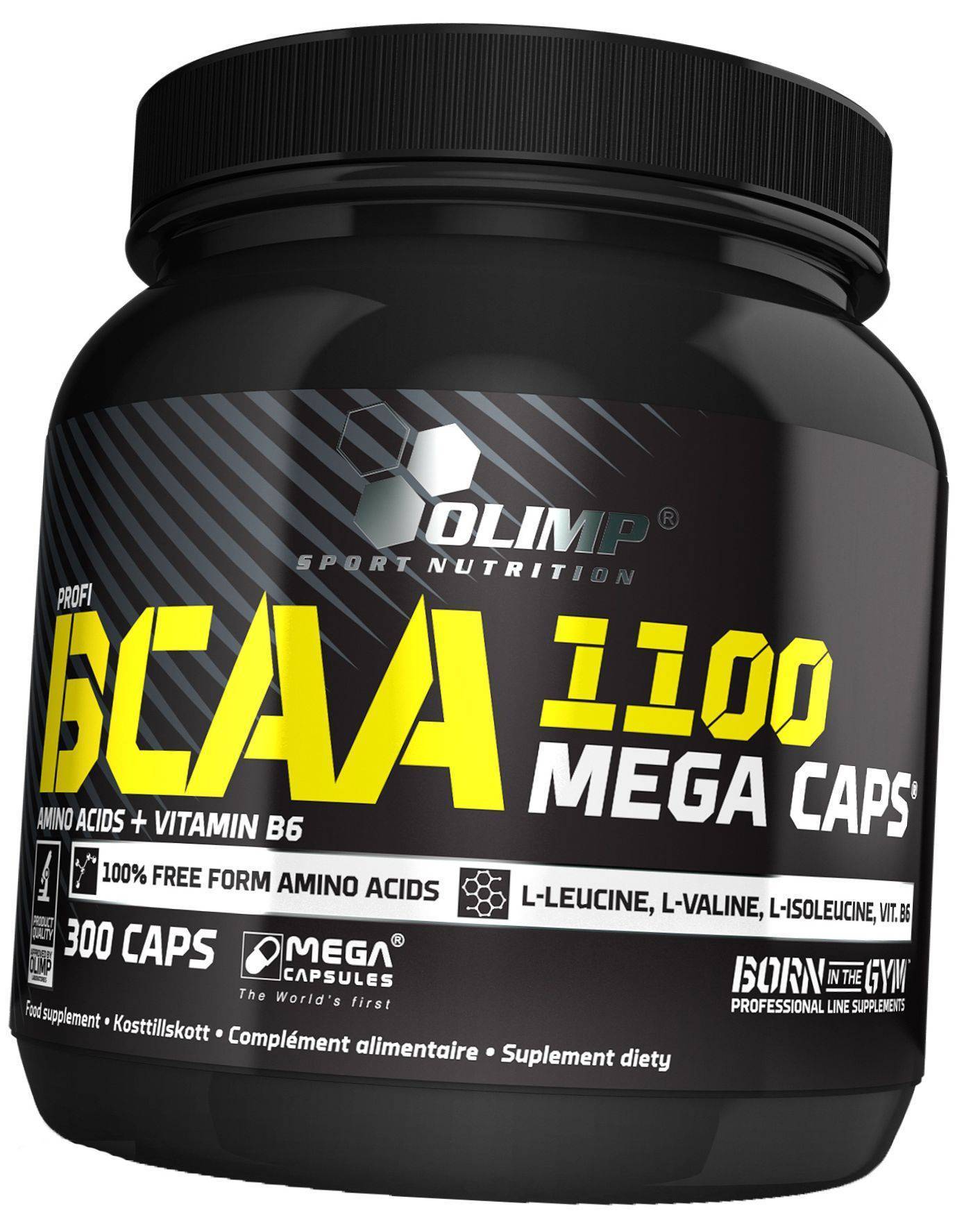 Аминокислоты ВСАА для спорта BCAA Mega 1100 Olimp Nutrition 300капс (28283003)