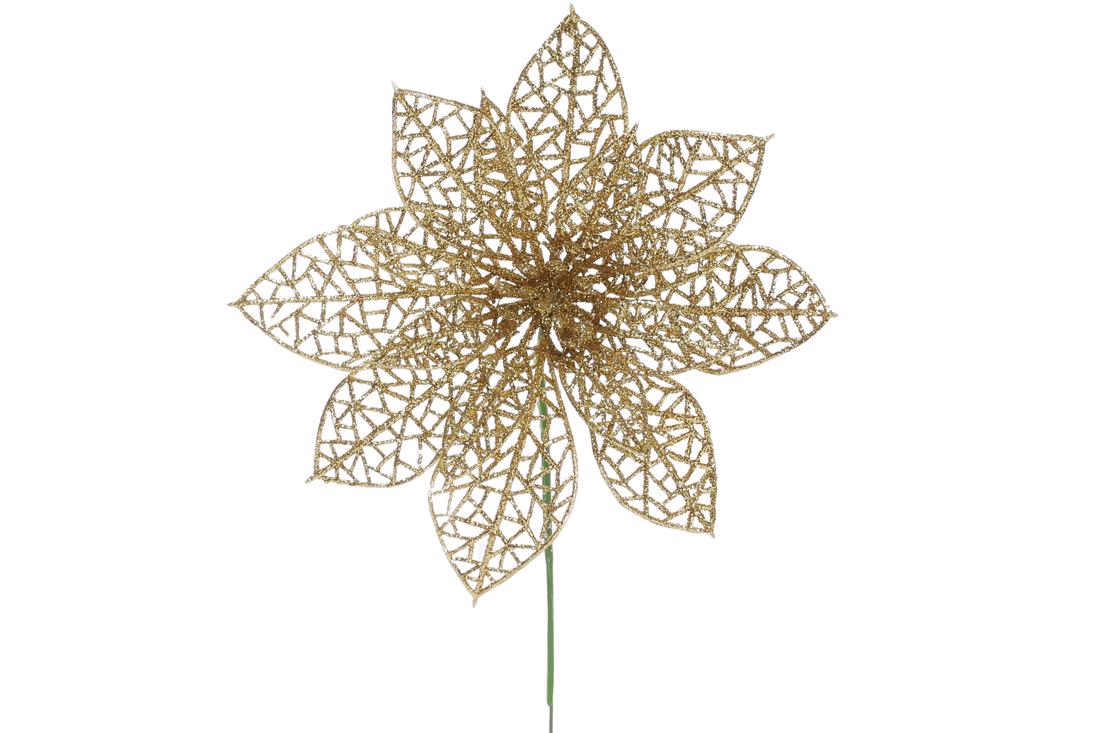 Декоративный цветок BonaDi 15 см Золотистый (128-012)