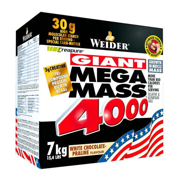 Гейнер Weider Mega Mass 4000 7 кг Ваниль (2513316458)