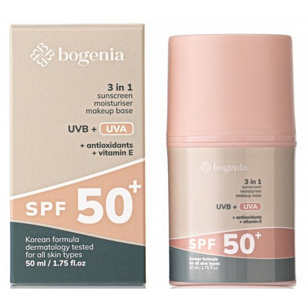 Солнцезащитный крем для лица Bogenia Sunscreeen Face Cream SPF 50+ BG422 №001 50 мл (4823124403030)