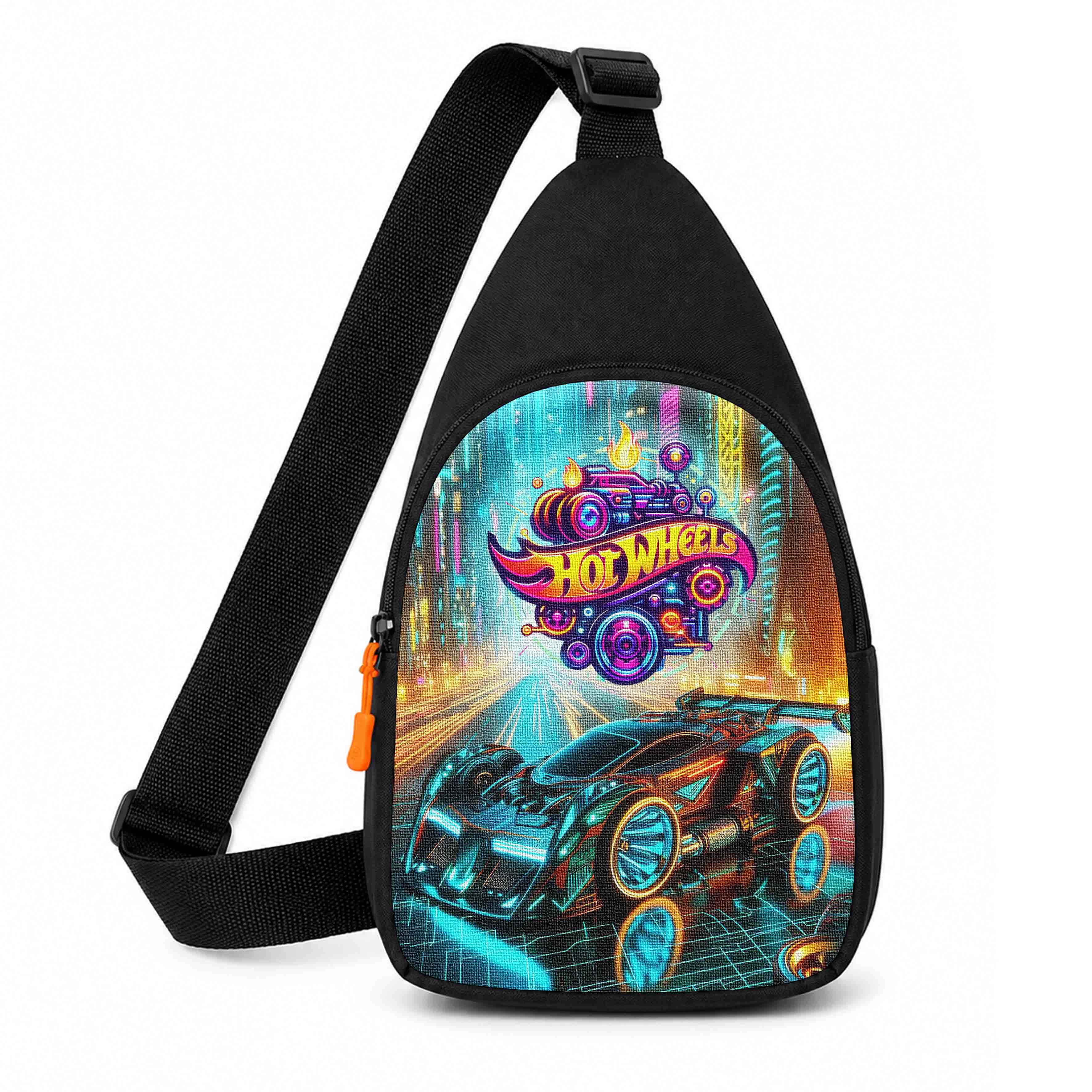 Дитяча сумка-слинг Hot Wheels 29х17х5 см чорна