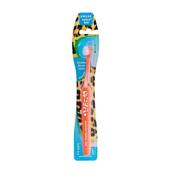 Зубна щітка Twice Kid (3-6 років, м'яка) EKULF AB (MM00421)