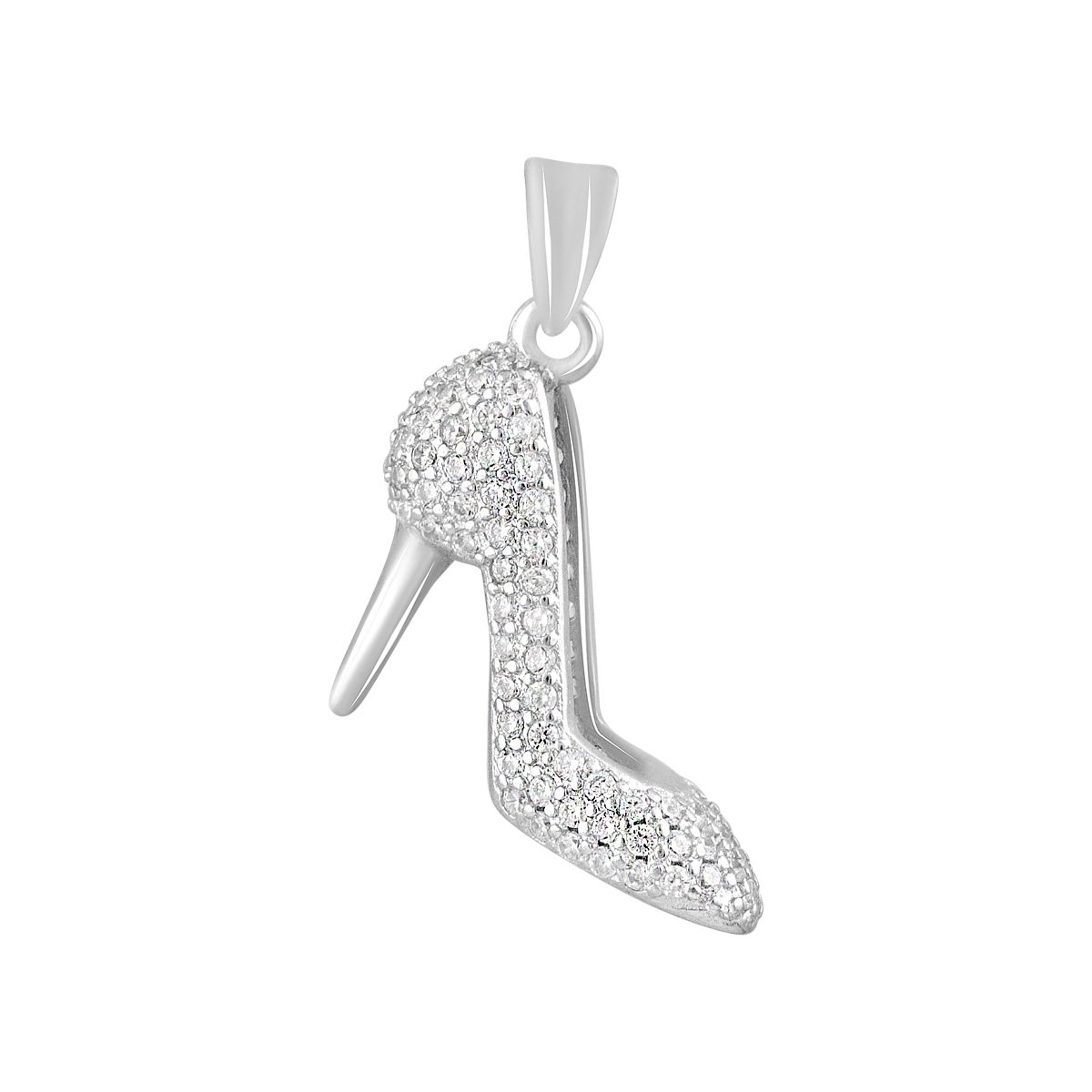 Серебряная подвеска SilverBreeze с фианитами (2125013)