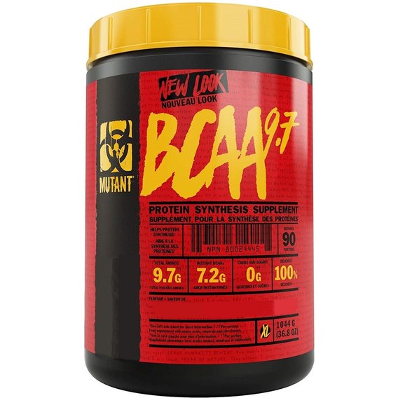 Аминокислота BCAA для спорта Mutant BCAA 9.7 1044 g /90 servings/ Mango