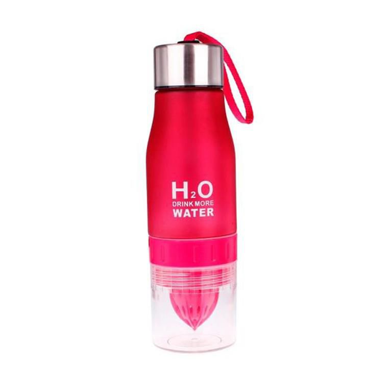 Спортивна пляшка-соковитискач H2O Water bottle Red Червоний
