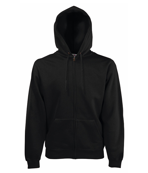 Толстовка Fruit of the Loom Premium hooded sweat jacket S Чорний (062034036S)