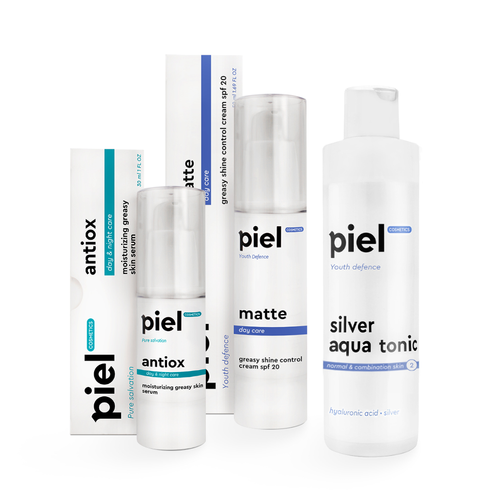 Комплексзахист і зволоження для нормальної/комбінованої шкіри  Piel Cosmetics 3 шт