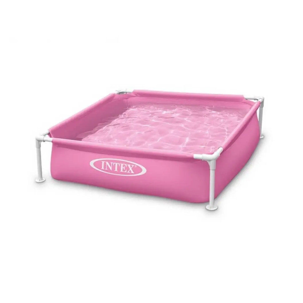 Детский каркасный бассейн Intex 57172 122х122х30 см Розовый