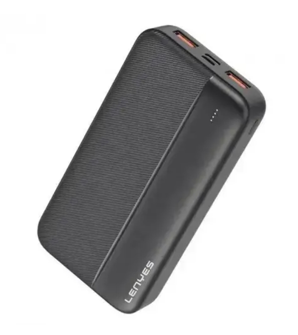 Зовнішній акумулятор Lenyes PX163 Power Bank 10000 мАг чорний