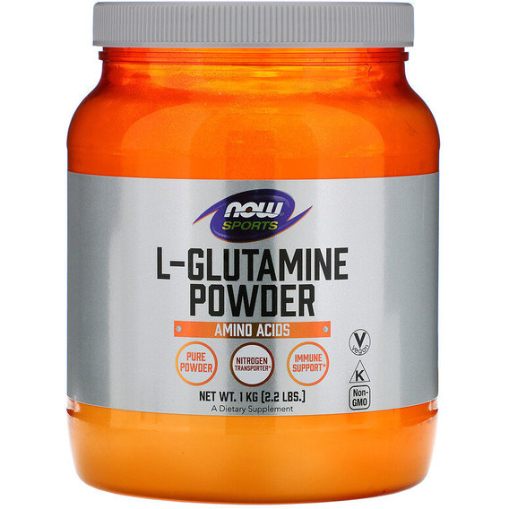 Глютамин NOW Foods L-Glutamine Sports Powder, 2.2 lbs 1000 g /200 servings/